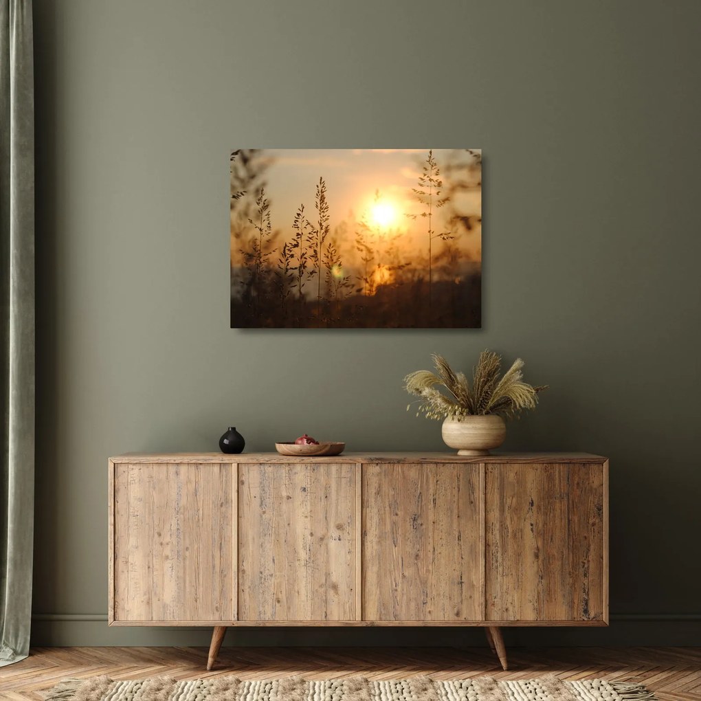Napkelte képe (üvegen) (70x50 cm)