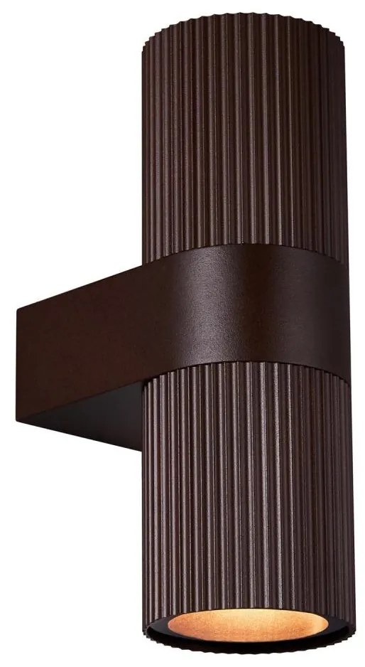 Nordlux - Kültéri fali lámpa KYKLOP 2xGU10/25W/230V IP54 barna