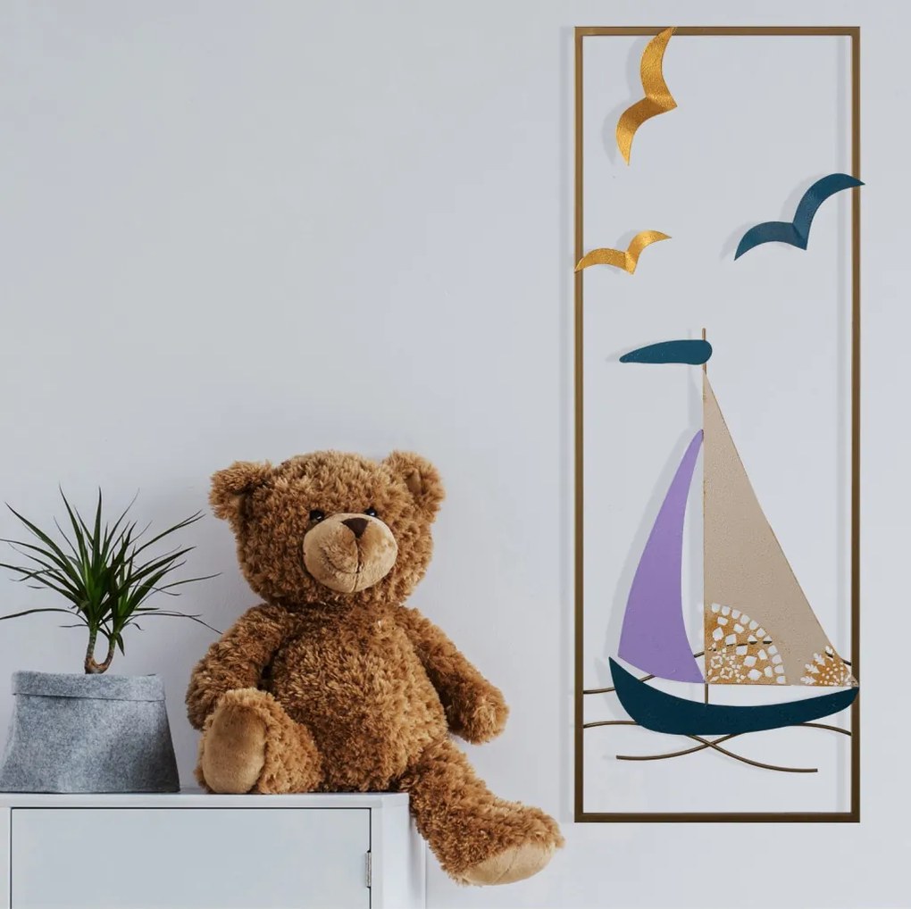 Port fém fali dekoráció, 32×5 cm – TR279ENZ2575