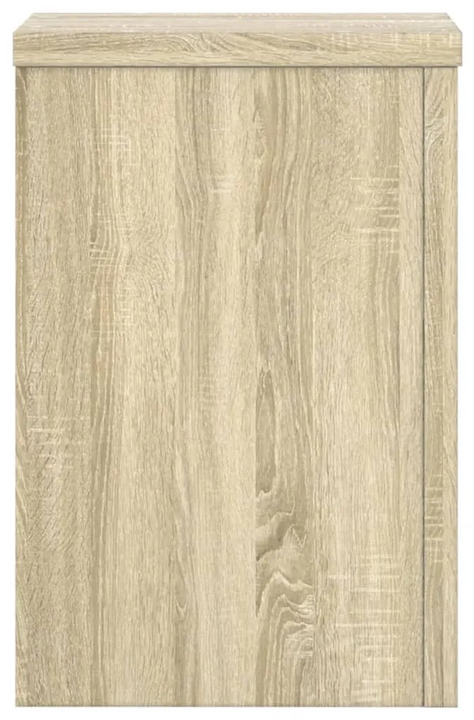 2 db sonoma tölgy szerelt fa növénytartó állvány 25 x 25 x 35cm