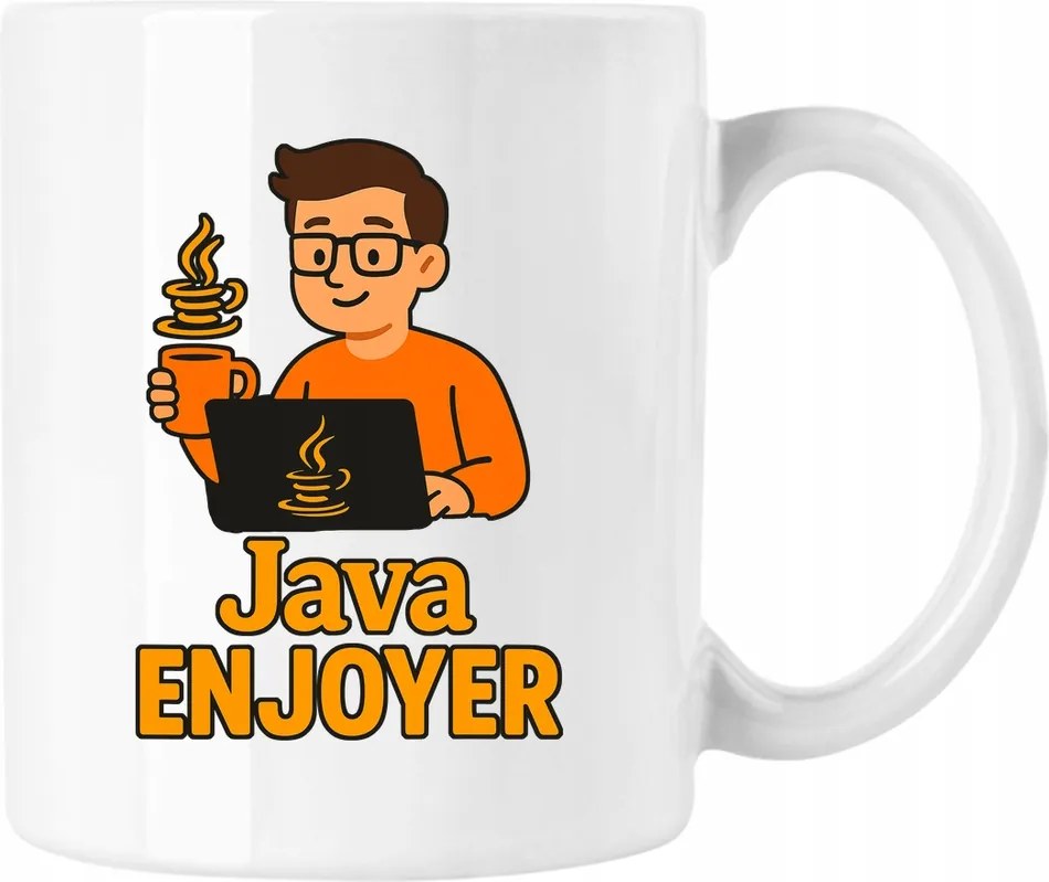 Bögre Java Enjoyer Humor Fehér 330ml