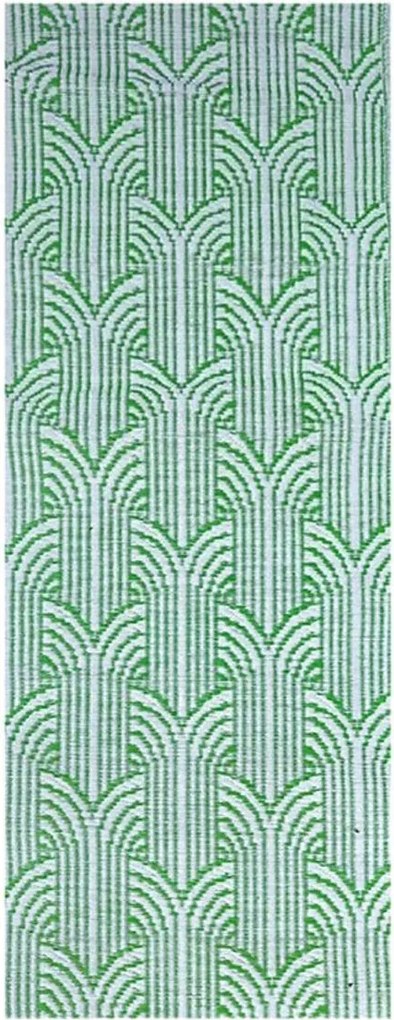 Kültéri szőnyeg kétoldalas zöld 68x125cm erkélyszőnyeg teraszra hosszú