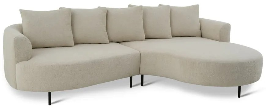 Bézs sarokkanapé (jobb oldali) Vitoria – Scandic