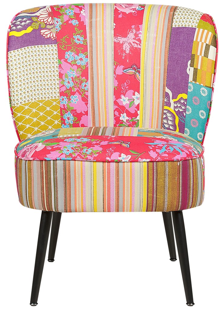 Színes kárpitozott patchwork fotel VOSS Beliani