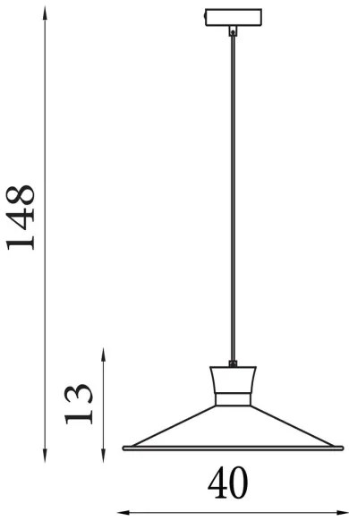 Searchlight 601891BK - BALHAM kábeles csillár 1xE27/60W/230V