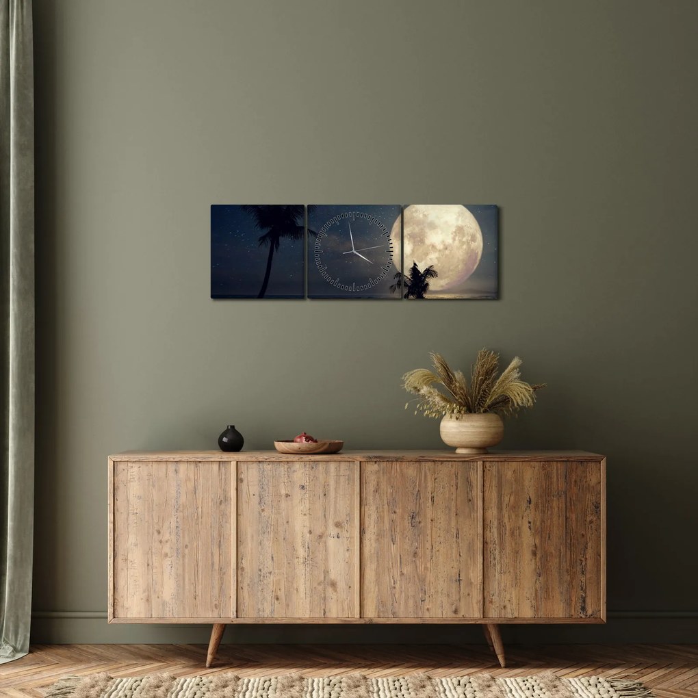 Kép - Strand telihold alatt (órával) (90x30 cm)