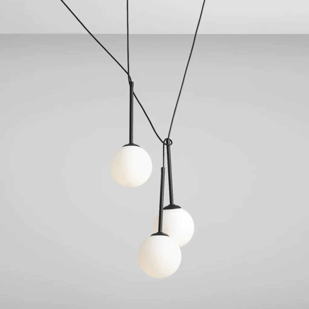 ALDEX 1087E_1 BOSSO Többágú Függesztett Lámpa Fekete E14 IP20