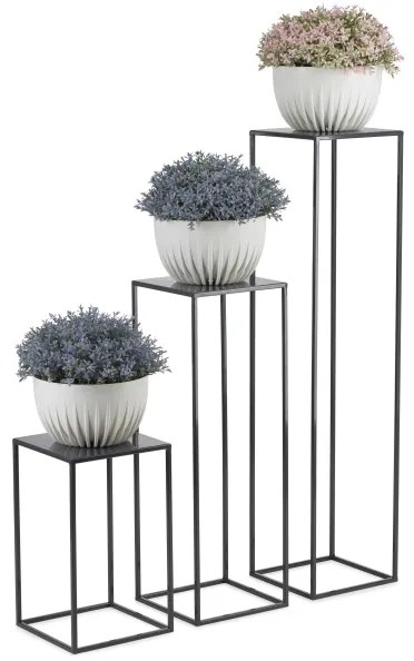 Virágállvány 70x24 cm antracit