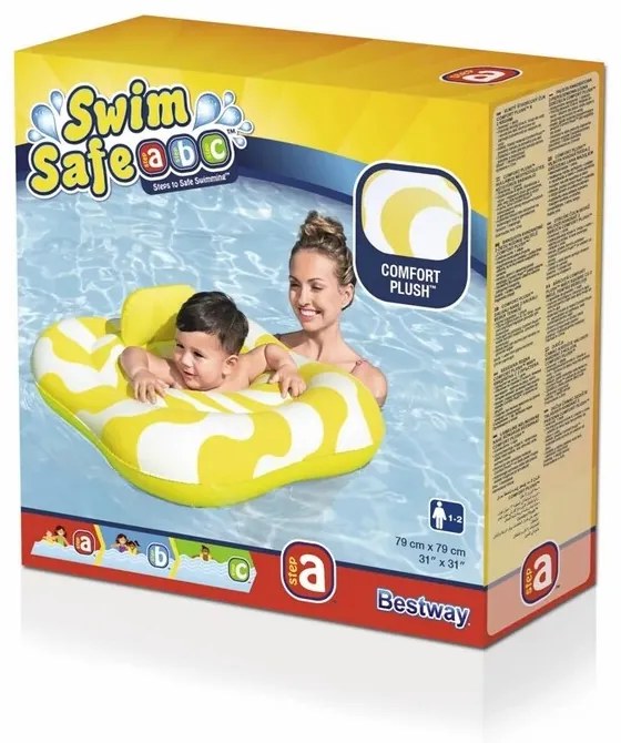 Bestway 32298 Felfújható babaülőkarika háttámlával, 79 x 79 cm
