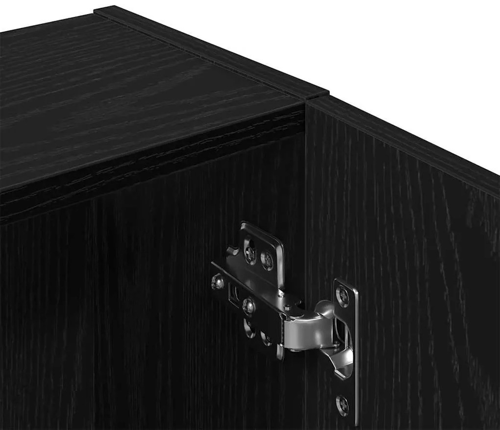 fekete tölgyfa fali szekrény 32 x 20 x 67 cm