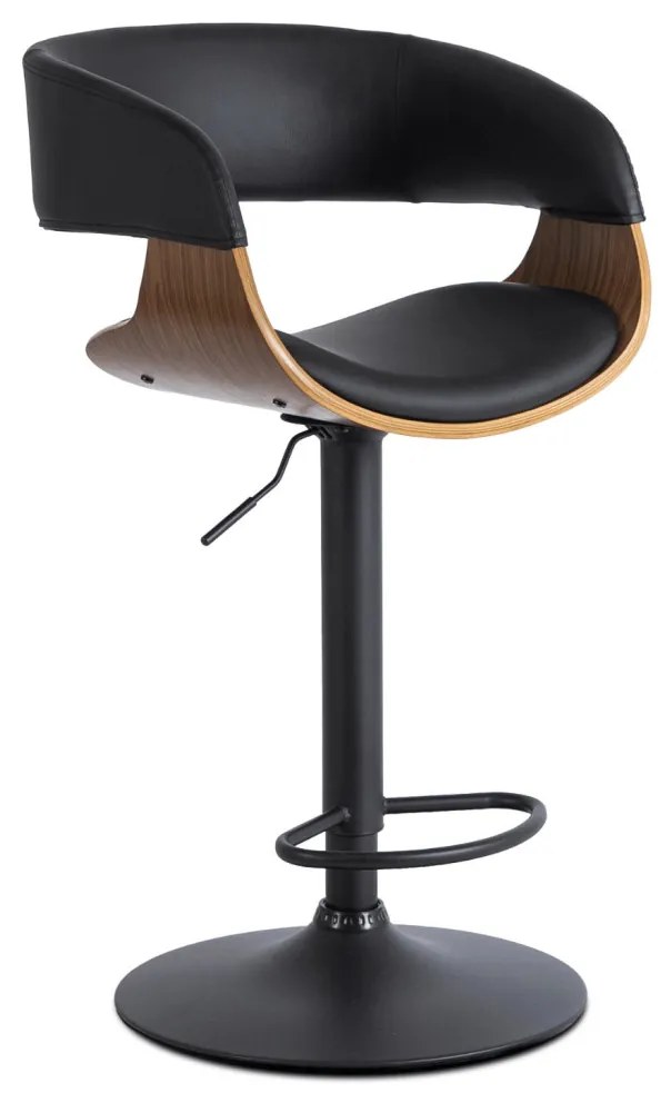 Elegáns Bárszék Fekete Eco-bőr Kárpittal. OREGON