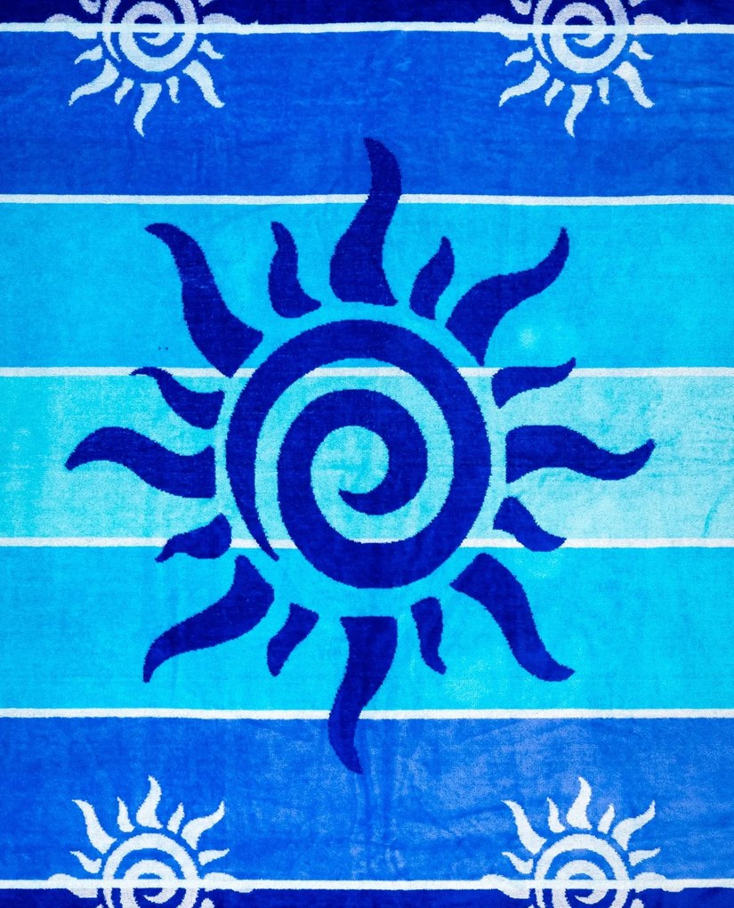 STROMBOLI Strandtörölköző kék 165x90cm