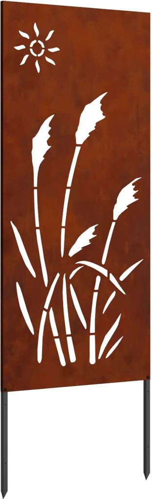 vidaXL Kertvédő vászon Rozsdás 50 x 140 cm időjárásálló acél