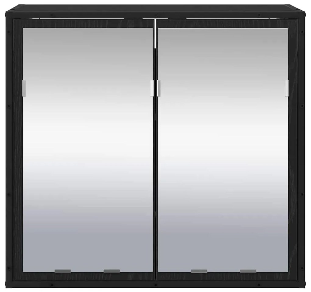 Fürdőszobai tükörszekrény Musta tammi 65 x 20 x 60 cm Faanyag