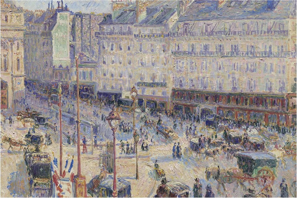 Kép - Camille Pissarro, The Place du Havre, reprodukciók (90x60 cm)