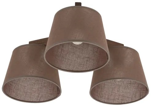 Brilagi - Felületre szerelt mennyezeti csillár LATTE 3xE27/15W/230V fenyő/barna