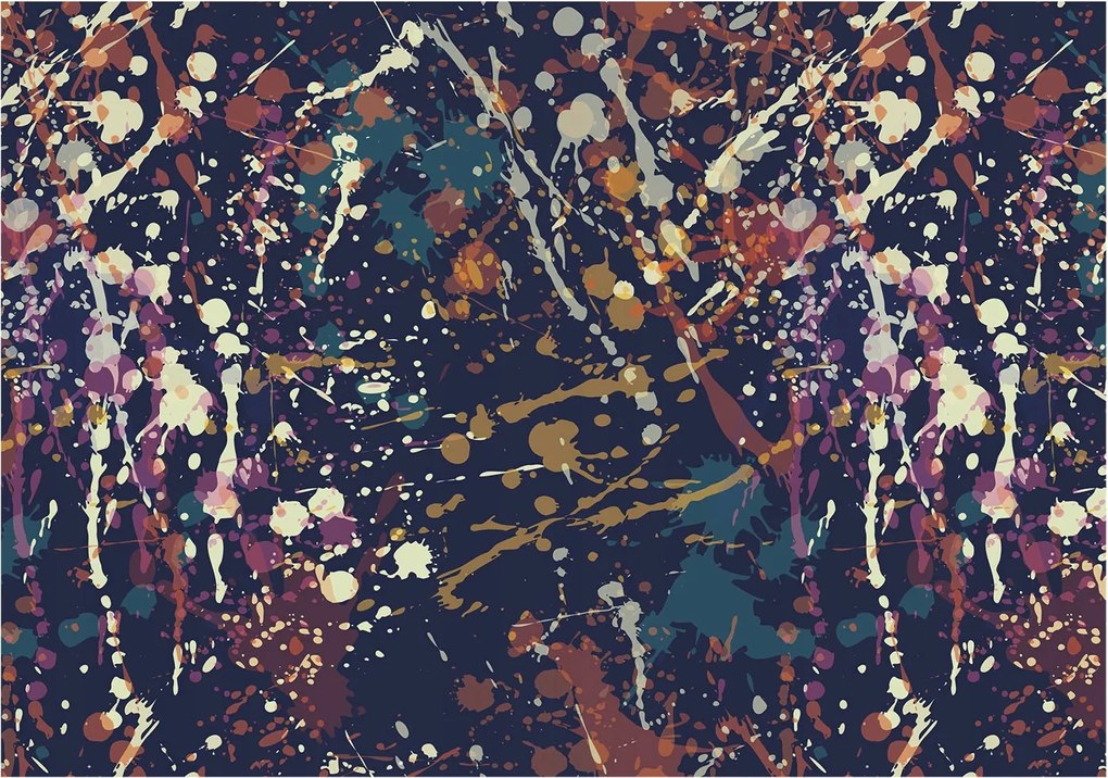 Dekoratív tapéta Flizelina Divatos minták Színes absztrakt 312x219 Ragasztó