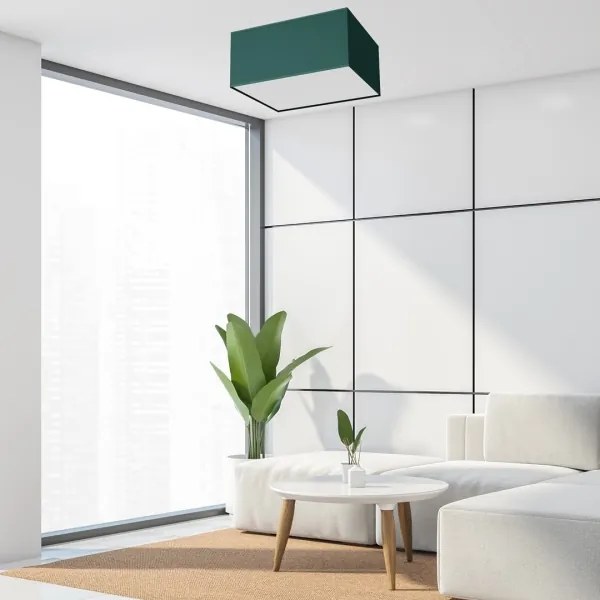 Mennyezeti lámpa VERDE 2xE27/60W/230V 40x40 cm zöld