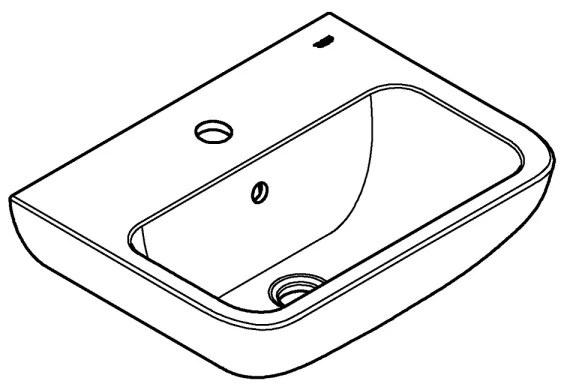 GROHE 39953000 - Mosdó START EDGE 450 × 350 mm kerámia/fehér