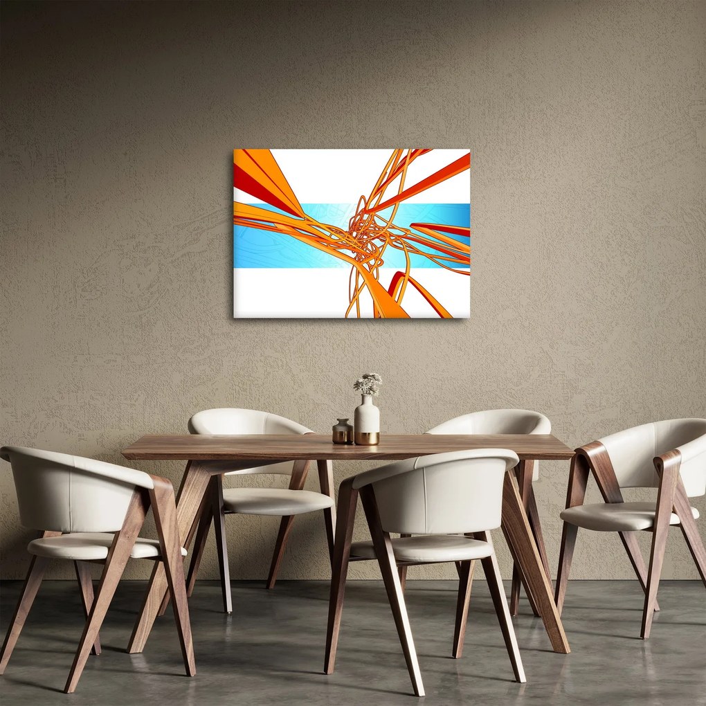 Kép - Összefonódó vonalak, absztrakciók (70x50 cm)