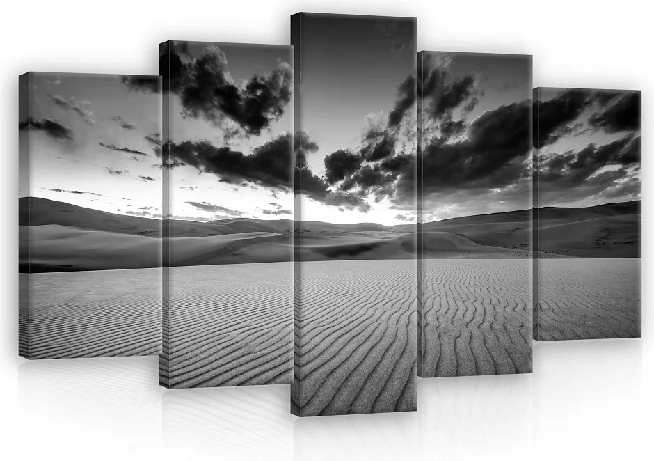 Vászonkép 5 Részes Sivatagi Homok Vászon Fal Hálószoba Nappali 100x60