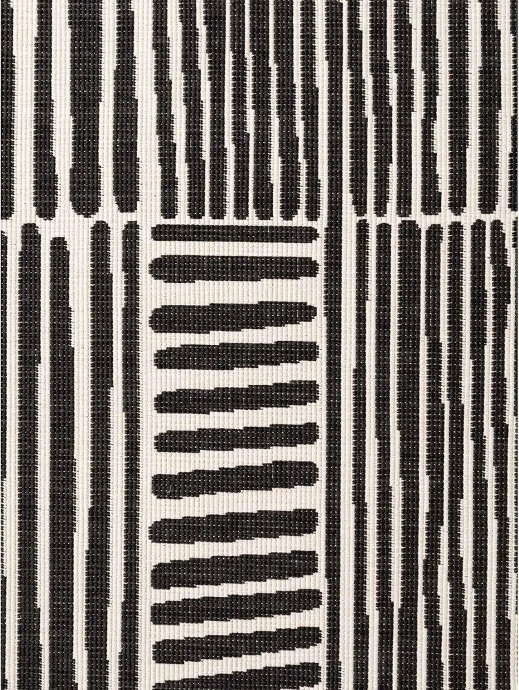 Fekete-krémszínű kerek kültéri-beltéri szőnyeg ø 160 cm Haringey Bounds – Ted Baker