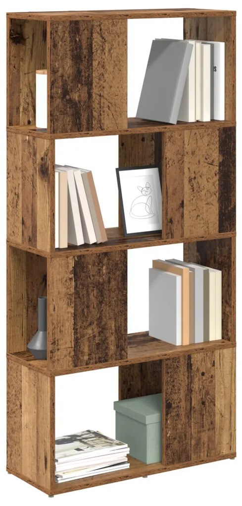 Tárolóegység Régi fa MDF 60 x 24 x 124 cm Tárolóegység