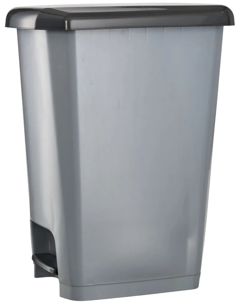 Planet Pedálos szemetes kuka SLIM, műanyag, ECO antracit, 25L