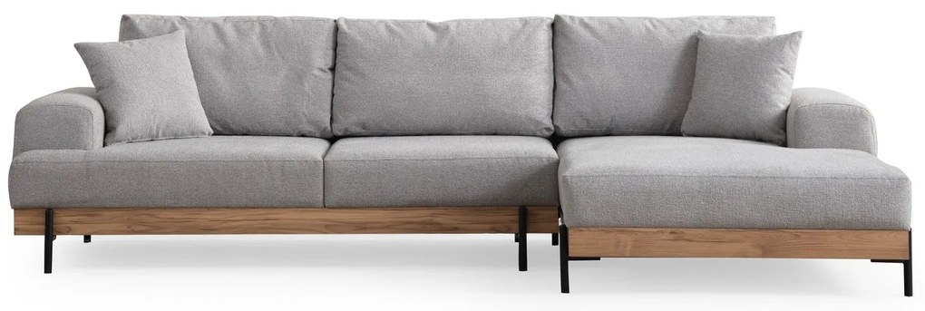 Sarokkanapé Eti Oak Jobbos - Szürke