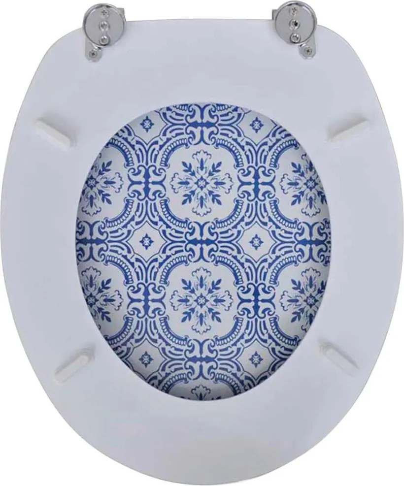 2 db porcelán mintájú MDF WC ülőke