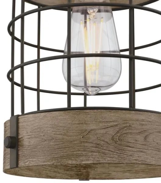 Westinghouse 61180 - Csillár zsinóron LANGSTON 1xE27/60W/230V fenyő