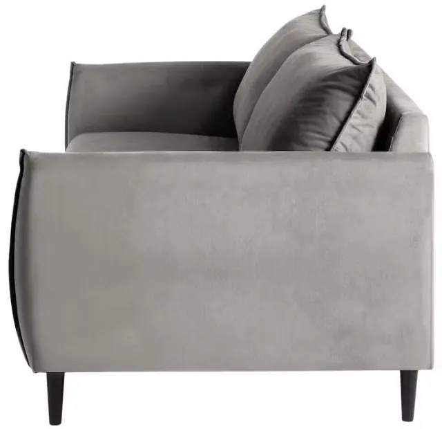 Szürke bársony kanapé 203 cm Juli – Ropez