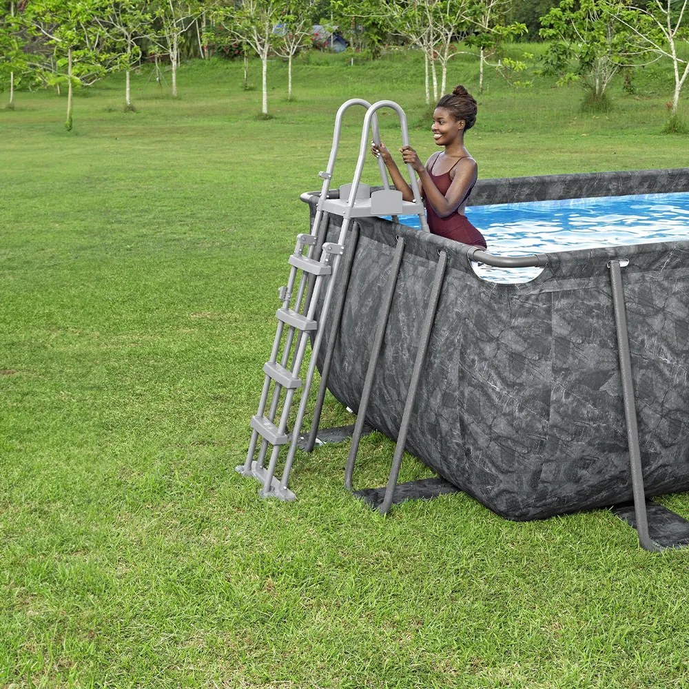 Bestway Malaga szögletes fémvázas APX 365 medence szett 549 x 274 x 132 cm