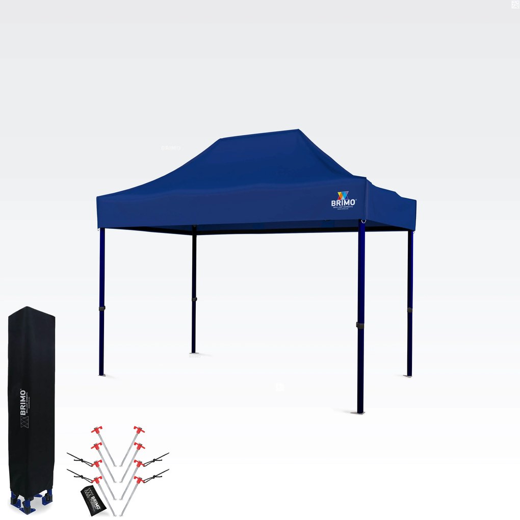 Eladó pavilon 2x3m | Gyorsan felállítható BRIMO sátor - 3 oldalfal nélkül - Kék