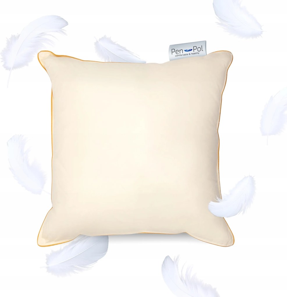 Prémium tollas alvópárna, 80x80 cm, ekrü 70% tollak hálószobába