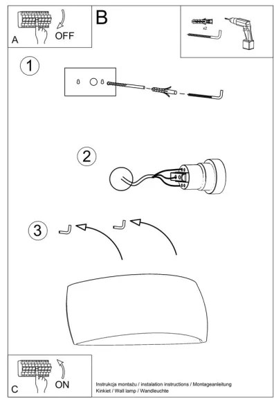 Fali lámpa PONTIUS 1xG9/40W/230V