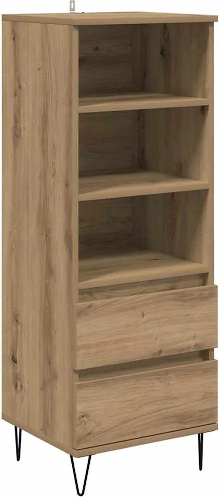 vidaXL Magasfiú fiókkal Artisan tölgy 40 x 36 x 110 cm Faanyag