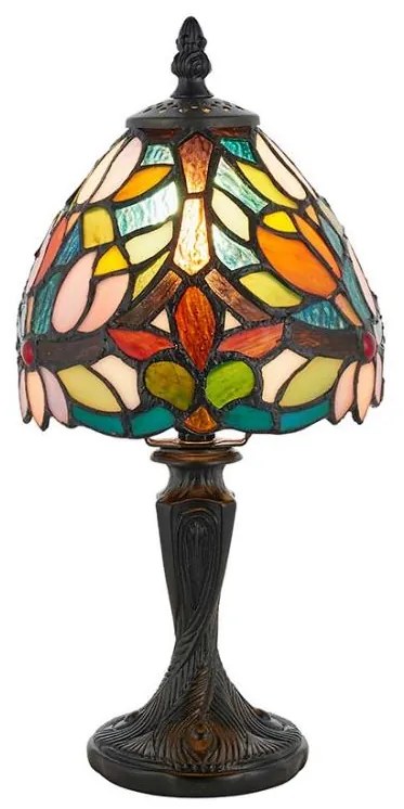Endon 64331 - Tiffany SYLVETTE asztali lámpa 1xE14/40W/230V, átmérő 15 cm