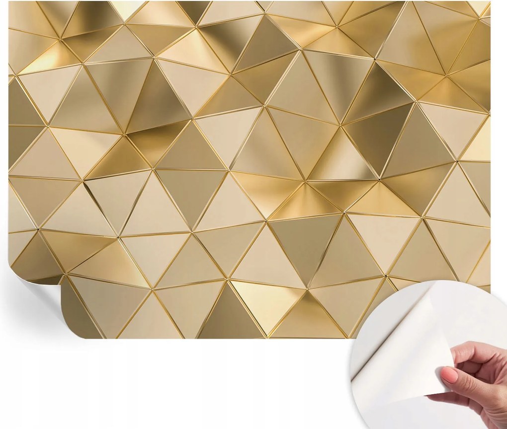 Öntapadós Fali Fotótapéta Hálószobába Háromszög mintás 208x146 cm