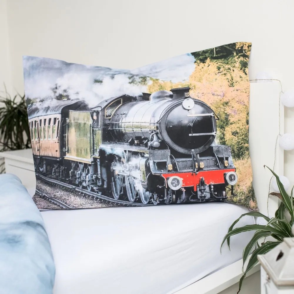 Vonat Stream ágyneműhuzat 140×200cm, 70×90 cm