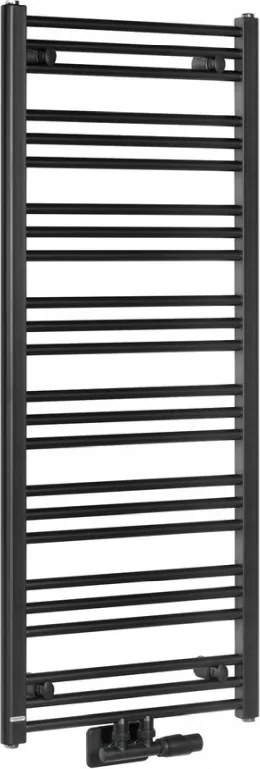 Bruckner Albrecht radiátor 500x1250 mm középső csatlakozás matt fekete
