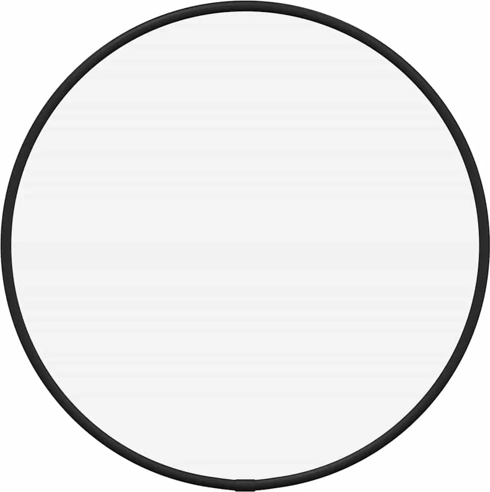 vidaXL fekete falitükör Ø 30 cm Kerek