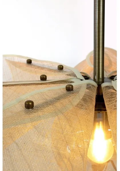 Markslöjd 108659 - Csillár zsinóron STYRKA 1xE27/40W/230V átm. 63 cm bézs