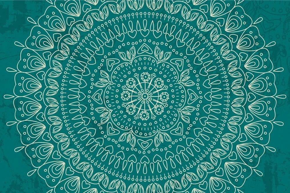 Tapéta kézzel rajzolt Mandala