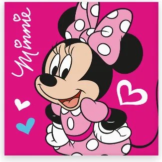 Disney Minnie Love kéztörlő, arctörlő, törölköző 30x30cm