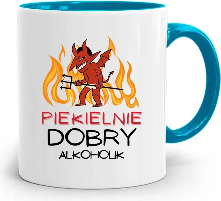 Alkoholista Részegeknek Kék Ajándék Bögre fényképes nyomtatással