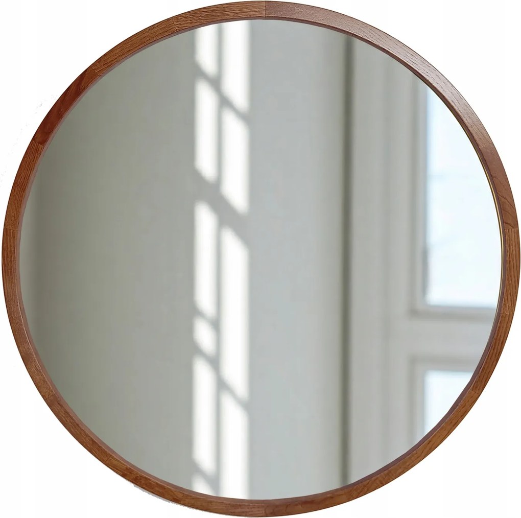 Leja fali tükör kerek fi575 Rustikal nappali előszobába Stílusos