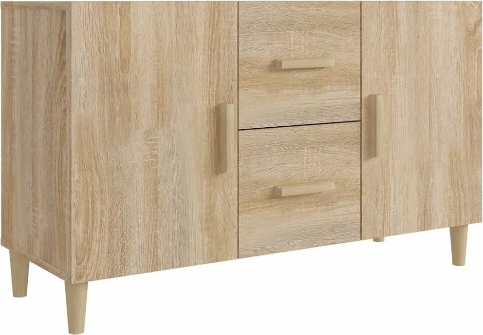vidaXL sonoma tölgy színű szerelt fa tálalószekrény 100 x 36 x 60 cm