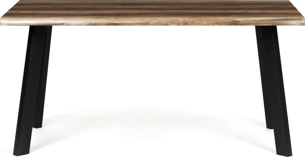 Étkezőasztal 160 × 90 cm MDF öreg fa OLW