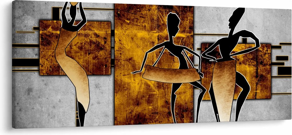 Kép - Az afrikai kultúra motívumai (120x50 cm)